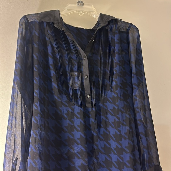 Sheer houndstooth with slip dress underneath - Picture 3 of 6